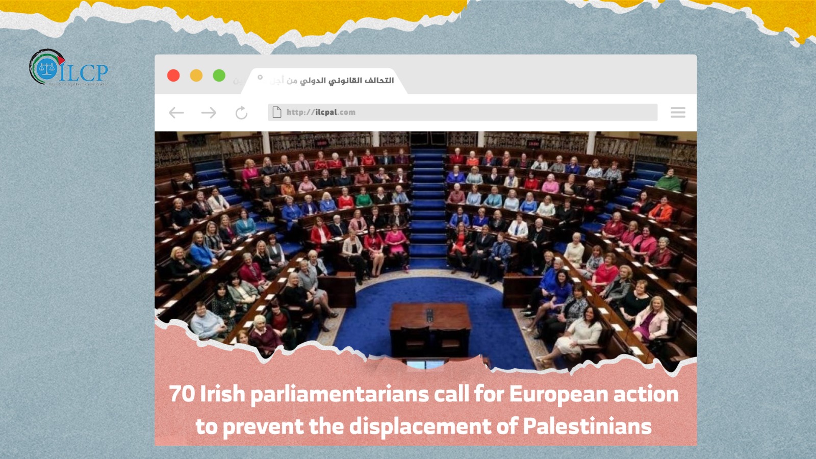 70 Irish parliamentarians call for European action to prevent the displacement of Palestinians