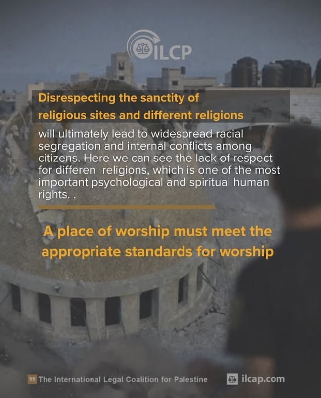 Disrespecting the sacredness of religious places